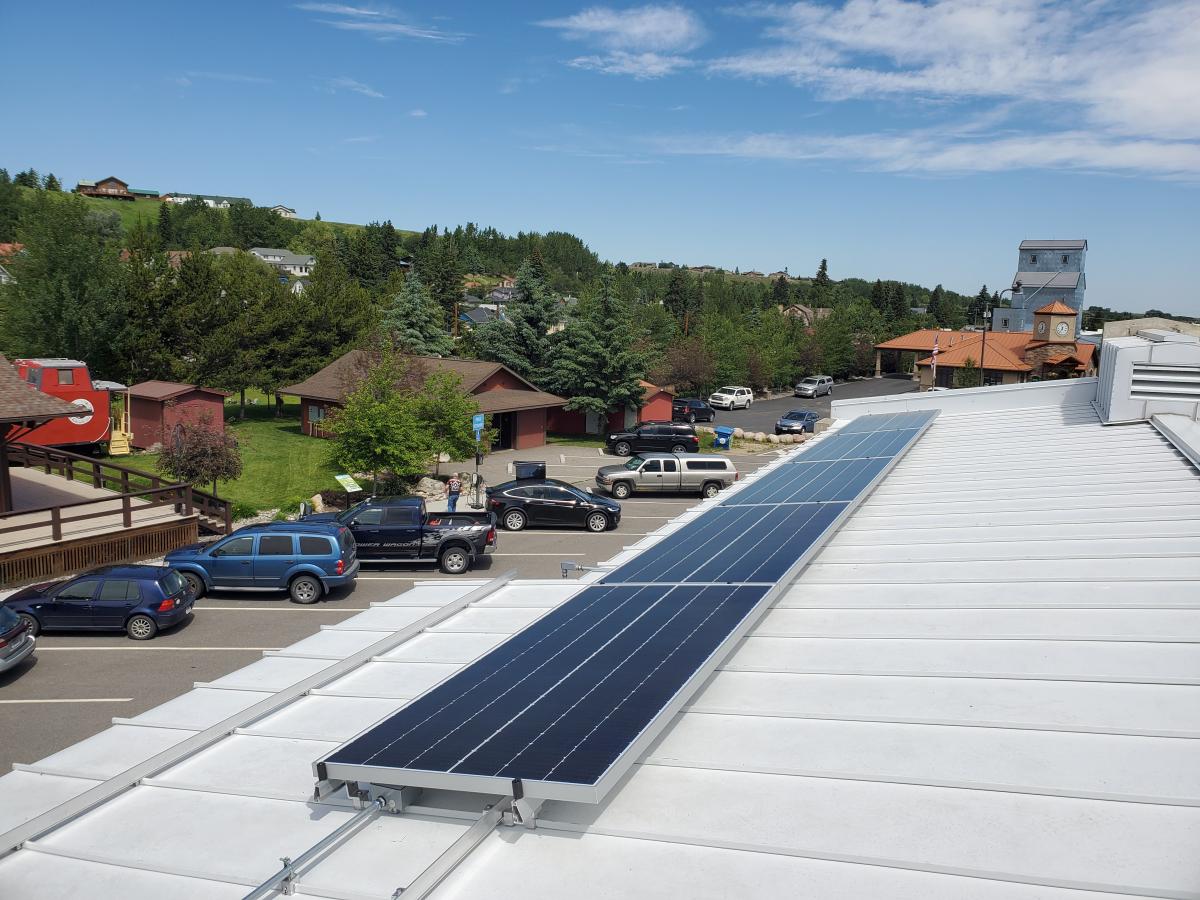 Solar array on library
