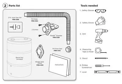 Rain Barrel kit instructions